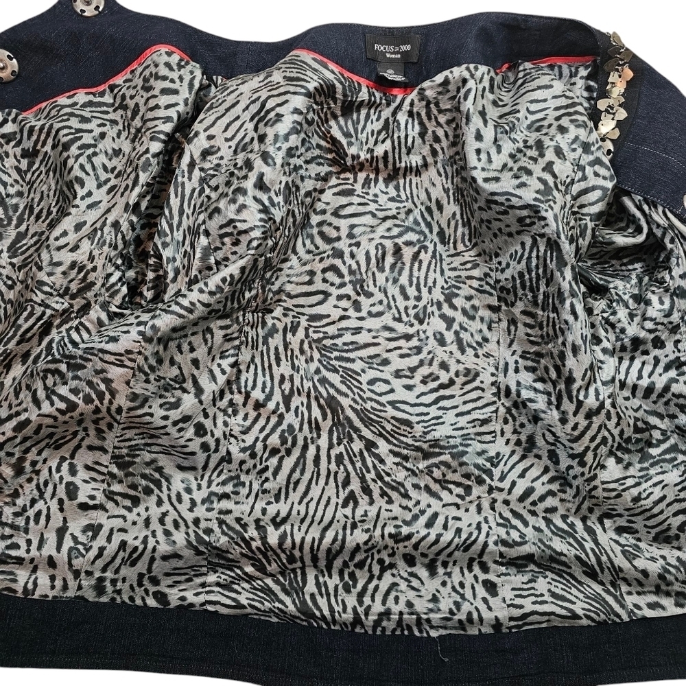 Focus 2000 Beaded Jeans Jacket in 18W - Picture 5 of 8